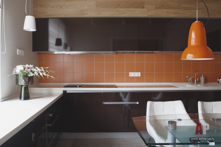 Фото интерьера кухни небольшой квартиры в скандинавском стиле
