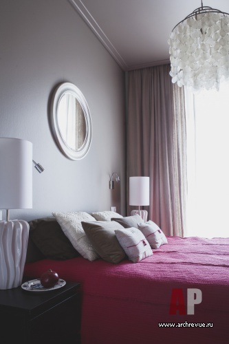 Фото интерьера спальни небольшой квартиры в скандинавском стиле