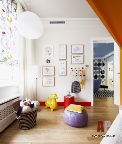 Фото интерьера детской небольшой квартиры в скандинавском стиле