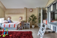 Фото интерьера детской небольшого дома в эко стиле