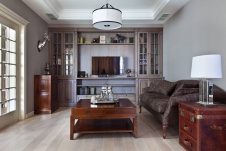 Фото интерьера гостиной квартиры в стиле неоклассика