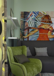 Фото интерьера зоны отдыха дома в стиле неоклассика