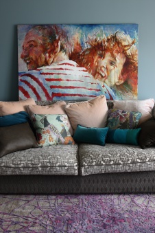 Фото интерьера зоны отдыха дома в стиле неоклассика