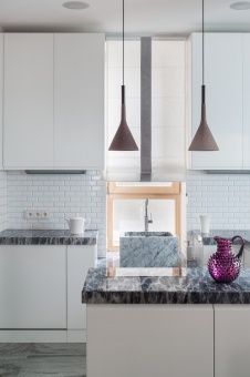 Фото интерьера кухни квартиры в стиле фьюжн