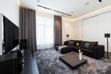 Фото интерьера гостиной квартиры в стиле минимализм