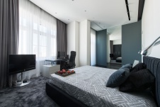 Фото интерьера спальни квартиры в стиле минимализм