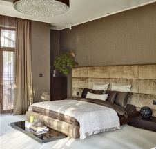 Фото интерьера спальни дома в современном стиле