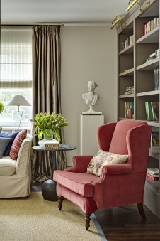 Фото интерьера гостиной таунхауса в американском стиле