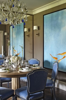 Фото интерьера столовой таунхауса в американском стиле