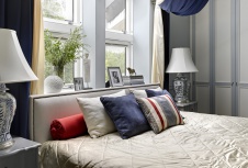 Фото интерьера спальни таунхауса в американском стиле