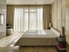 Фото интерьера спальни квартиры в стиле фьюжн