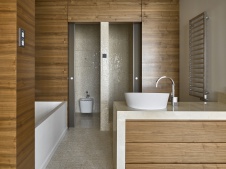 Фото интерьера ванной квартиры в стиле фьюжн