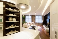 Фото интерьера зоны отдыха квартиры в современном стиле