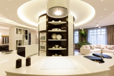 Фото интерьера кухни квартиры в современном стиле