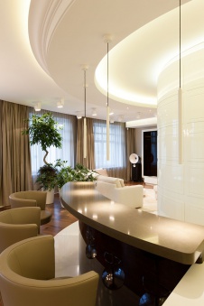 Фото интерьера гостиной квартиры в современном стиле