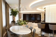 Фото интерьера столовой квартиры в современном стиле