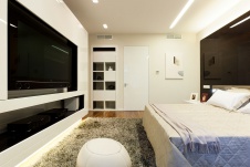 Фото интерьера спальни квартиры в современном стиле