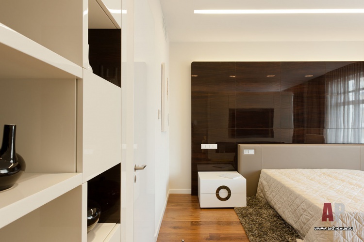 Фото интерьера спальни квартиры в минимализме