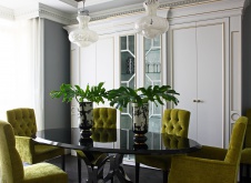 Фото интерьера столовой квартиры в стиле фьюжн