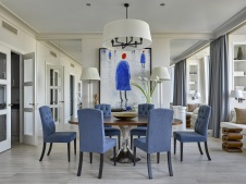 Фото интерьера столовой квартиры в стиле фьюжн