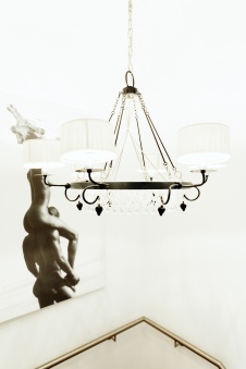 Фото интерьера лестницы дома в стиле фьюжн