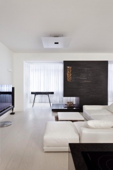 Фото интерьера гостиной небольшой квартиры в стиле минимализм