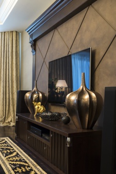 Фото интерьера гостиной квартиры в американском стиле