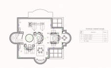 Планировка третьего этажа парадной семейной резиденции.