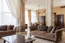 Фото интерьера зоны отдыха дома в американском стиле