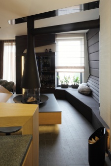 Фото интерьера зоны отдыха квартиры в стиле минимализм