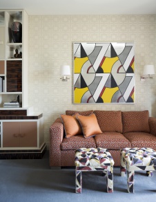 Фото интерьера зоны отдыха квартиры в стиле фьюжн