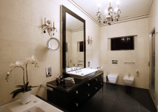 Фото интерьера санузла квартиры в классическом стиле