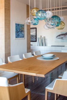 Фото интерьера столовой квартиры в современном стиле