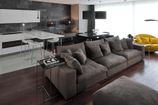 Фото интерьера гостиной квартиры в стиле минимализм