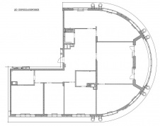 Планировка квартиры 220 кв. м. в стиле современное ар-деко до реконструкции.