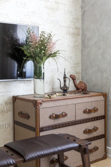 Фото интерьера спальни квартиры в стиле лофт