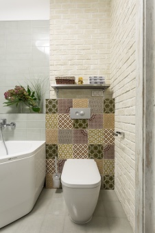 Фото интерьера санузла квартиры в стиле лофт