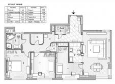 Планировка семейной квартиры с элементами ретро и стиля лофт.