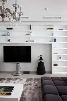 Фото интерьера гостиной квартиры в стиле минимализм