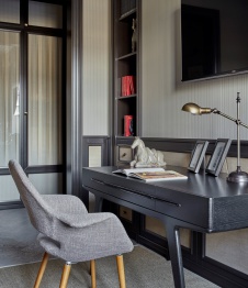 Фото интерьера кабинета квартиры в стиле фьюжн