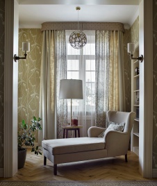 Фото интерьера зоны отдыха квартиры в стиле фьюжн