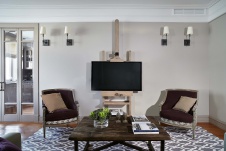 Фото интерьера гостиной квартиры в американском стиле