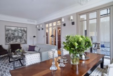 Фото интерьера зоны отдыха квартиры в американском стиле