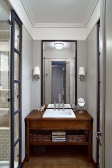 Фото интерьера санузла квартиры в американском стиле