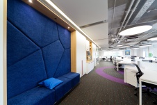 Фото интерьера рабочей зоны офиса в стиле минимализм