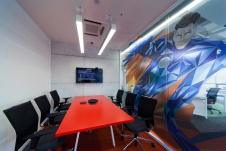 Фото интерьера переговорной офиса в стиле минимализм