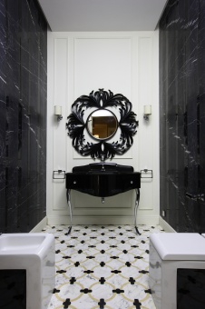 Фото интерьера санузла дома в стиле ар-деко