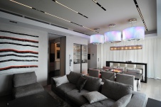 Фото интерьера зоны отдыха квартиры в стиле минимализм