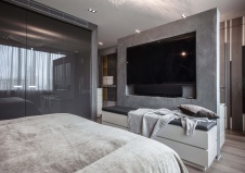 Фото интерьера спальни квартиры в стиле минимализм