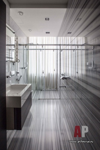 Фото интерьера гостевого санузла квартиры в стиле минимализм
